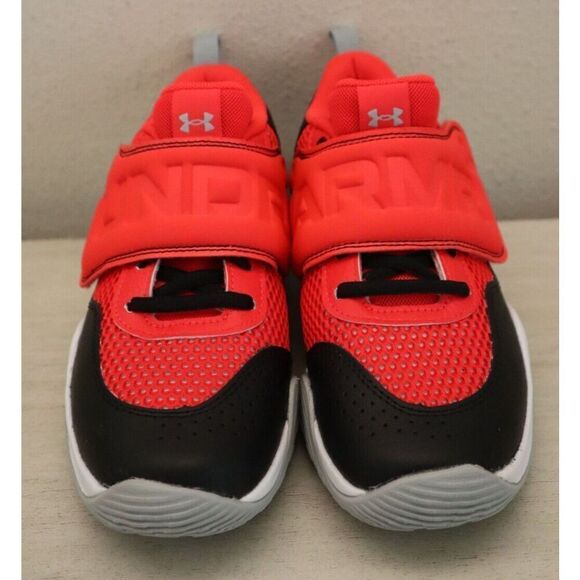 Under Armour 3026638-600 Kids Sz 1Y Red/Black Pre-School Zone Basketball 2 Shoes - Picture 10 of 10